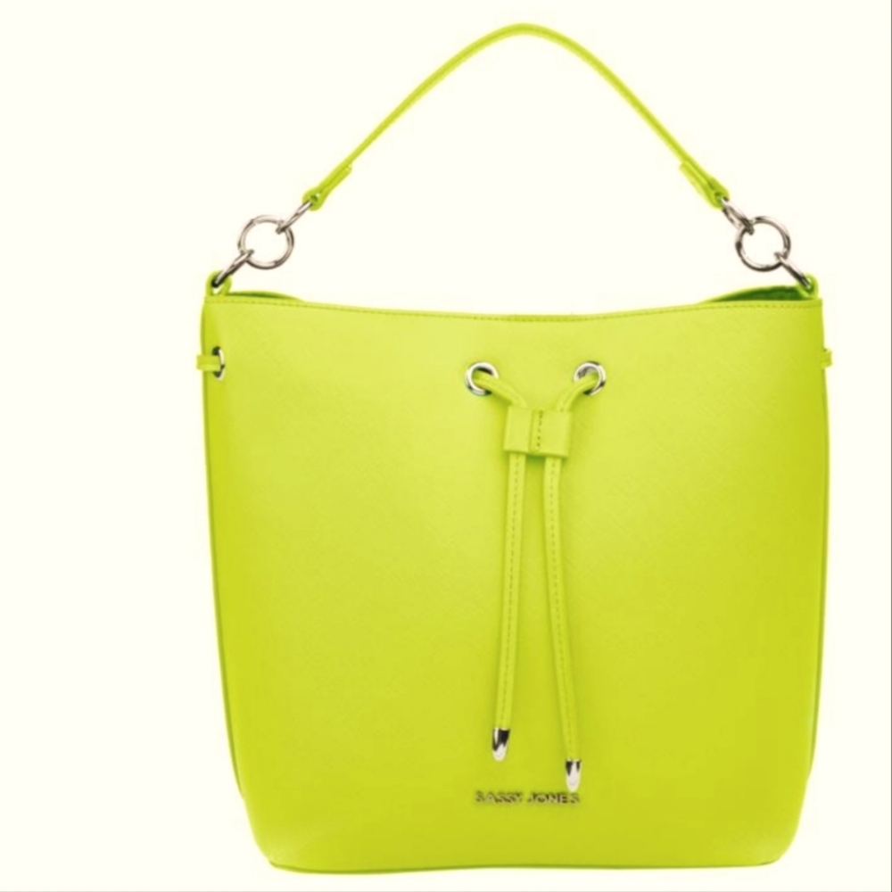 Sassy Jones Emma Saffiano Faux Leather Bucket Bag